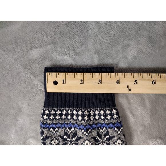 Aspen Sweater Mens XL Blue Fair Isle Pullover Nordic Winter Ski Snow Deer - Picture 7 of 9